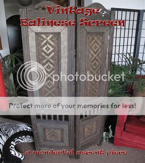 Vintage Balinese Screen Room Divider Wonderful Ascent Piece