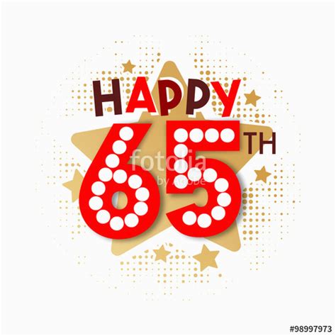 Happy Birthday Banner 65th Birthdaybuzz