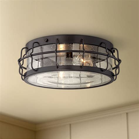 Regularly fillable library of dwg models that includes autocad files: Possini Euro Design Industrial Ceiling Light Flush Mount ...