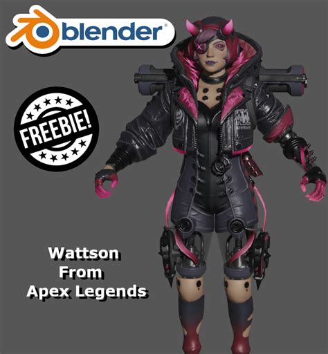 Apex Legends Blender Fantasy Wattson Telegraph
