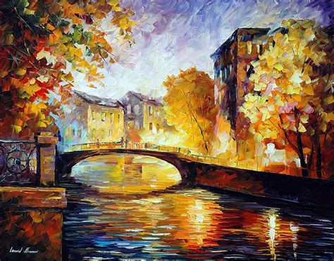 Fall Evening 1 — Palette Knife Oil Painting On Canvas By Leonid Afremov