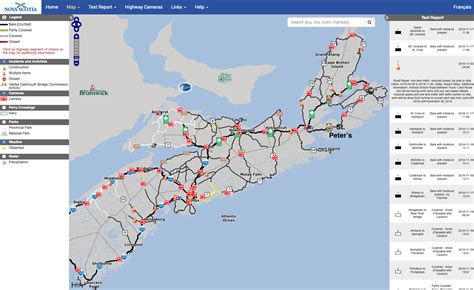Nova Scotia Road Map
