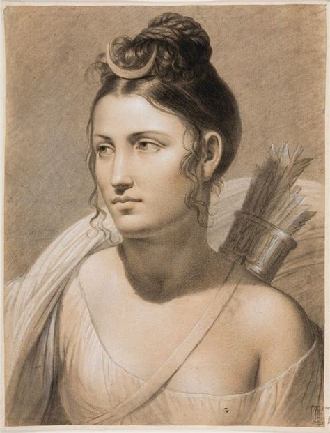 A Wonderful Illustration Of The Ancient Greek Goddess Artemis By