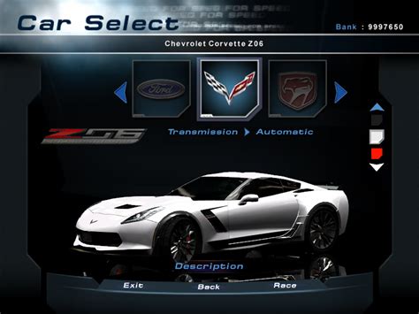 Need For Speed Hot Pursuit 2 Chevrolet Corvette Z06 Z07 Nfscars