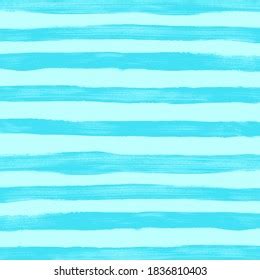 Watercolor Turquoise Stripes On White Background Stock Illustration