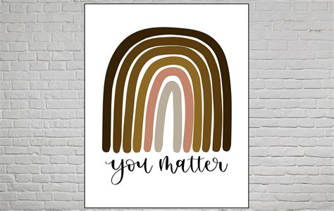 You Matter Classroom Poster 16x20 High Res Printable Etsy Classroom