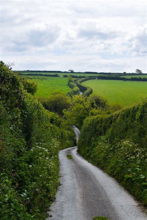 The Road To Trevance Cornwall England England Country Roads