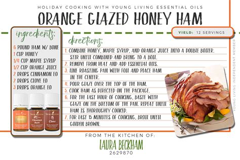 Orange Honey Glazed Ham Laura Loves Oils
