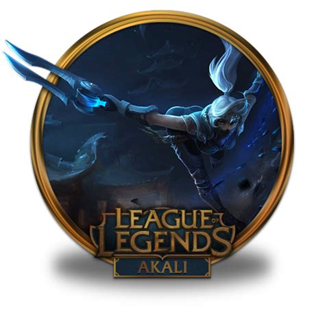 Akali Silverfang Icon League Of Legends Gold Border Iconset Fazie69