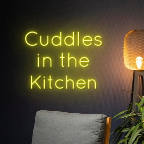 Cuddles In The Kitchen Neon Sign Cuddles In The Kitchen LED Etsy