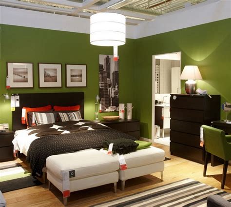 Full Green Bedroom Color Ideas With Nice Decoration