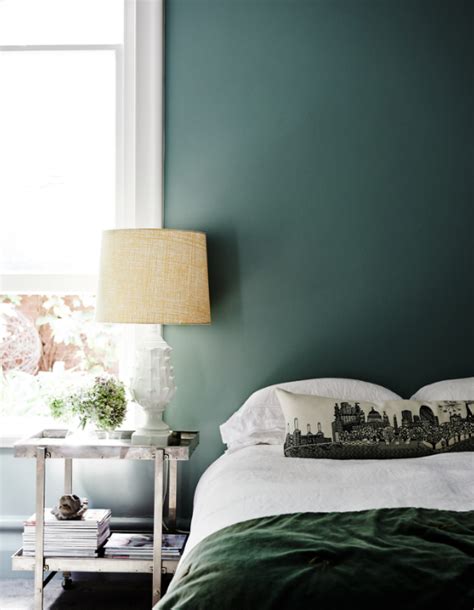 This Forest Green Bedroom Plays Perfectly With The Balance Of Colour
