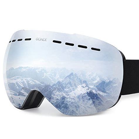 Gonex Oversized Ski Snow Goggles Anti Fog Uv Protection With Frameless Double Spherical Lens For