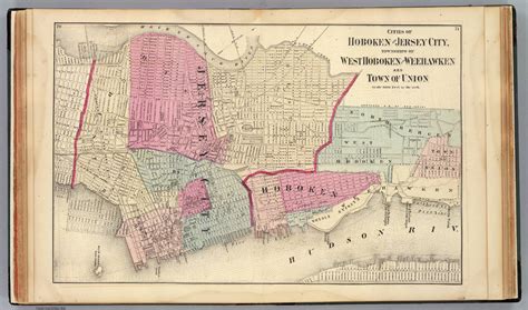 Hoboken Jersey City David Rumsey Historical Map Collection