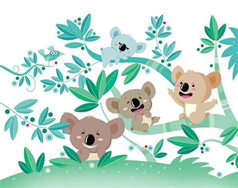 Koalas Koala Illustration Koala Craft Kids Nursery Art