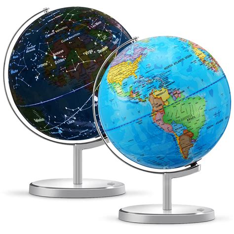Buy Kingso World Globe For Kids 13 Illuminated Spinning World Globe 3