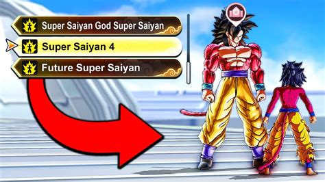 Dragon Ball Xenoverse 2 New Cac Super Saiyan 4 Transformation Skill Training Mod Youtube