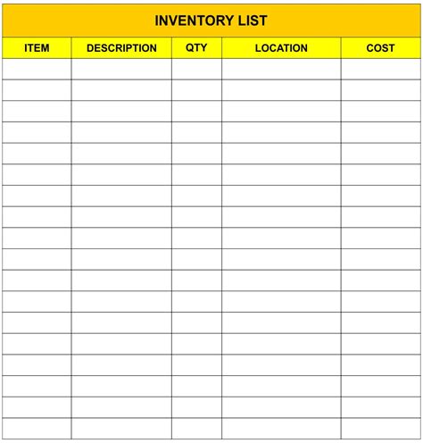 Best Images Of Free Printable Inventory Log Sheet Free Printable Images And Photos Finder
