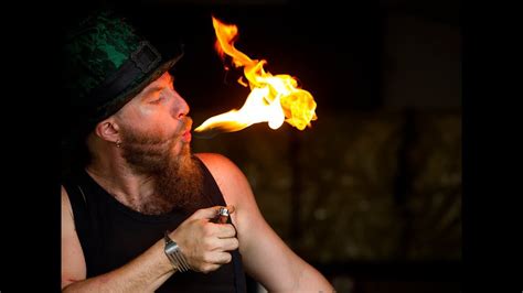 Fire Eating With Shade Flamewater Of Flamewater Circus YouTube