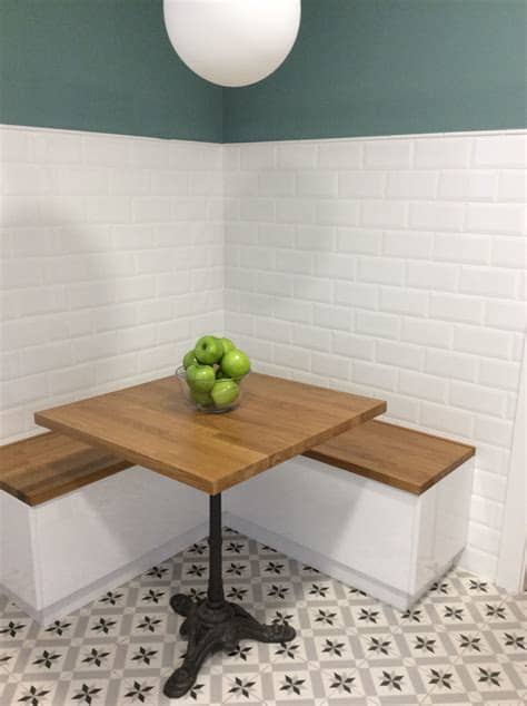 Hay diferentes posibilidades para incorporar un banco a nuestra cocina. Rincones para compartir. Mesa de cocina con bancos de ...