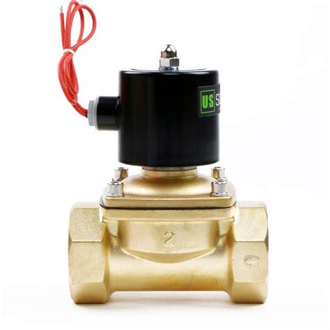 2 Brass Electric Solenoid Valve 12vdc Normally Closed Water Diesel