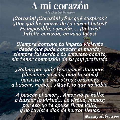 Poema A Mi Corazón De Julio Zaldumbide Gangotena Análisis Del Poema