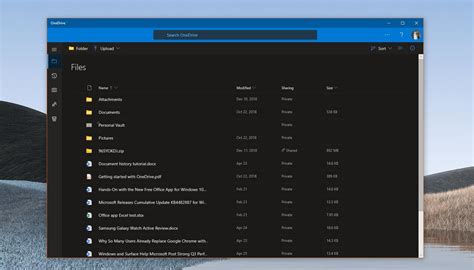 Microsoft Releases A Dark Mode For Onedrive On Windows 10