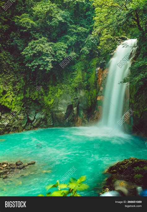 Waterfall Tropical Image And Photo Free Trial Bigstock