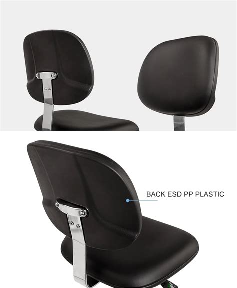 Laboratory Chairs Esd Lab Chair Leather Anti Static Backrest Dust Free