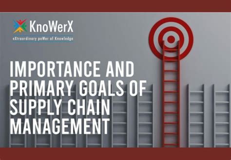 Importance And Primary Goals Of Supply Chain Management Knowerx