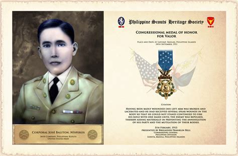 Ps Congressional Medal Of Honor Recipients — Philippine Scouts Heritage