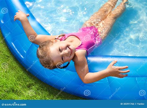 Happy Child Swimming Stock Photo Image Of Activity Cheerful 30391766
