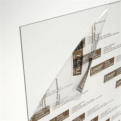 Feuille De Polycarbonate Lexan Transparent 10 Po X 8 Po X 23mm
