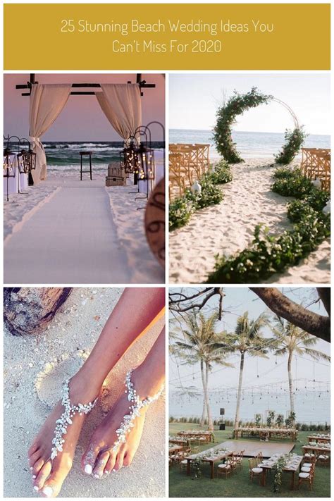 Romantic Beach Wedding Ceremony Decoration Ideas Beach Wedding 25