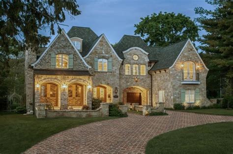 English Manor Residence Traditional Exterior Detroit By