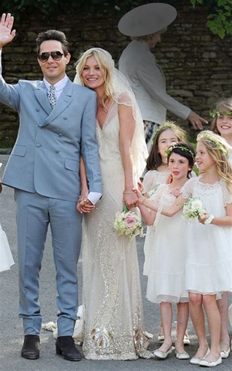 Kate Moss And Jamie Hince On Their Wedding Day July 1 Kate Moss