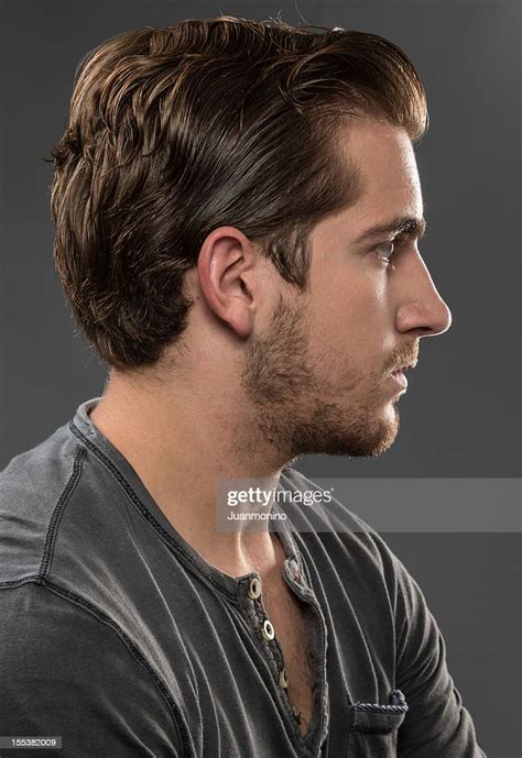 Young Man Profile High Res Stock Photo Getty Images