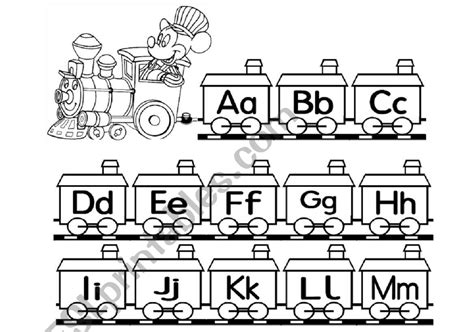 Alphabet Train Printable