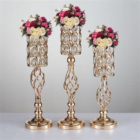 Gold Iron Centerpieces Wedding Table Party Home Use