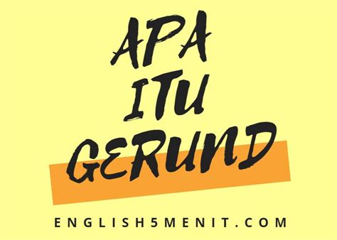 And i think our job in the netflix queue. Apa itu Gerund - English 5 Menit