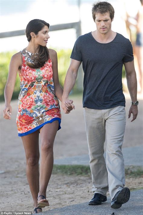 Pia Miller Films Scenes For Home And Away With Kyle Pryor On Palm Beach