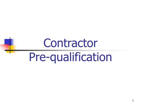 Ppt Contractor Pre Qualification Powerpoint Presentation Free Download Id