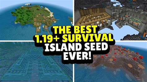 Best Survival Island Seed For Minecraft 119 Bedrockjava Creepergg