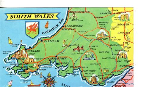 South Wales Uk South Wales Wales Vintage Travel Posters