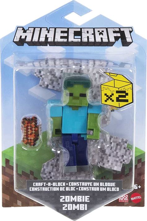 Minecraft Craft A Block Zombie 325 Action Figure Mattel Toys Toywiz