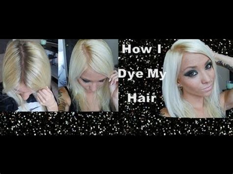 Not to mention, the darker your starting color (and the blonder you want to go), the more difficult it will be to reach your desired shade. How I Dye My Hair|Platinum Blonde. - YouTube