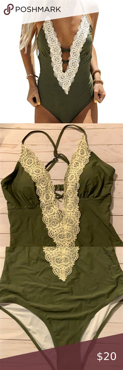 Nwt Cupshe One Piece Lace Bathing Suit Lace Bathing Suit One Piece