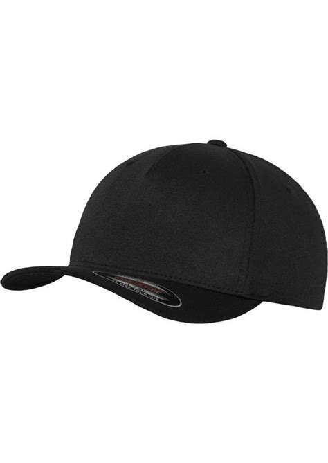 Premium Flexfit Panel Cap Black Fitted Style Your Cap