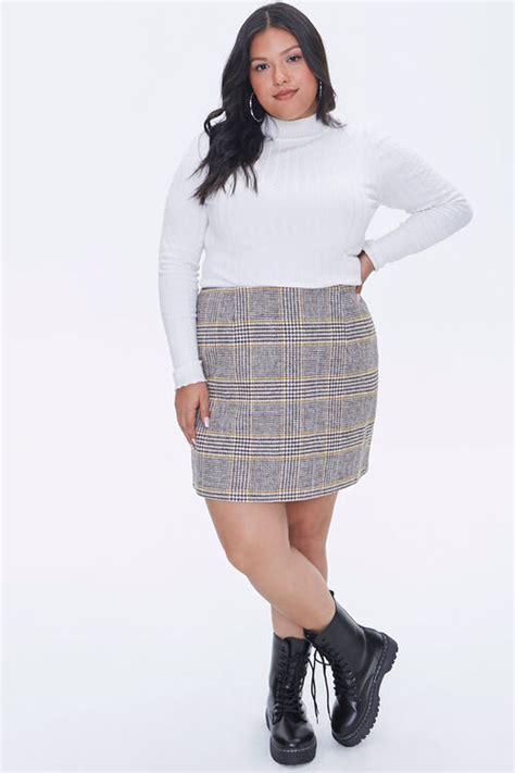 Plus Size Plaid Mini Skirt Forever 21 Mini Skirts Plaid Mini Skirt