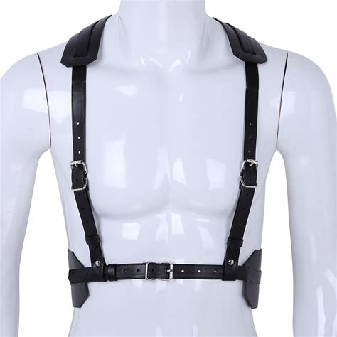 Sexy Male Mens Lingerie Soft Shoulder Chest Harness Belt Punk Costume Straps Body Chest Belt